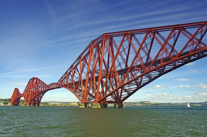 Gerahmter Druck : Eisenbahnbrücke über die Firth of Forth. Gerahmter Druck : Eisenbahnbrücke über die Firth of Forth.