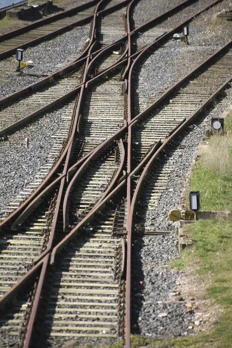 Gerahmter Druck : Eisenbahnspuren Gerahmter Druck : Eisenbahnspuren