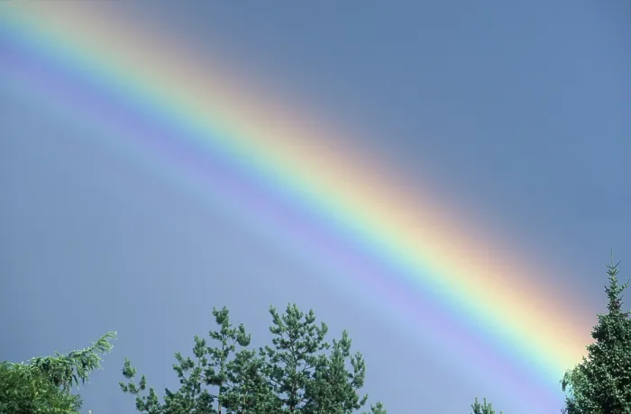 Gerahmter Druck : Regenbogen über Deutschland Gerahmter Druck : Regenbogen über Deutschland