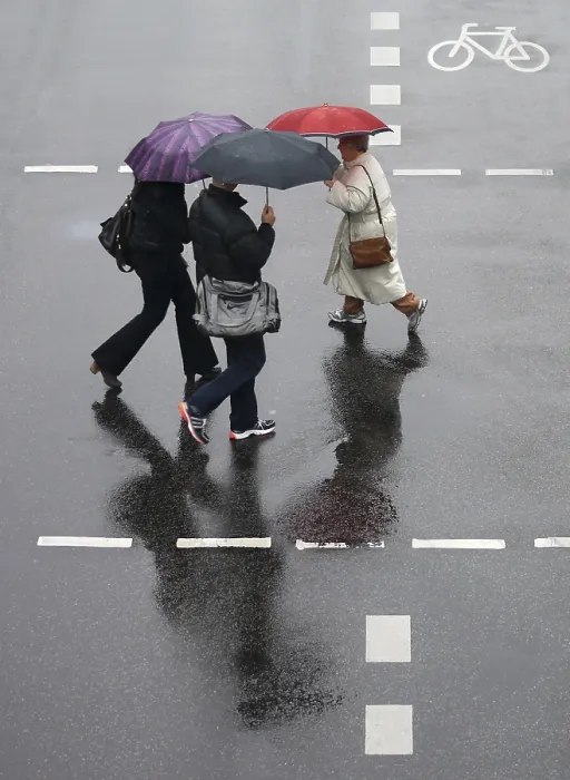 Gerahmter Druck : Regnerisches Wetter Gerahmter Druck : Regnerisches Wetter