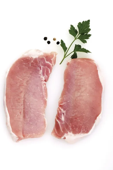 Gerahmter Druck : Rohschweinefilets Gerahmter Druck : Rohschweinefilets