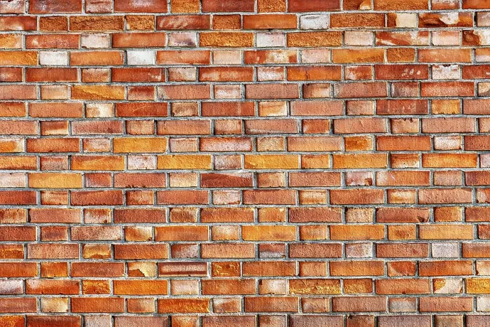 Gerahmter Druck : Backsteinmauer als Hintergrundtextur.