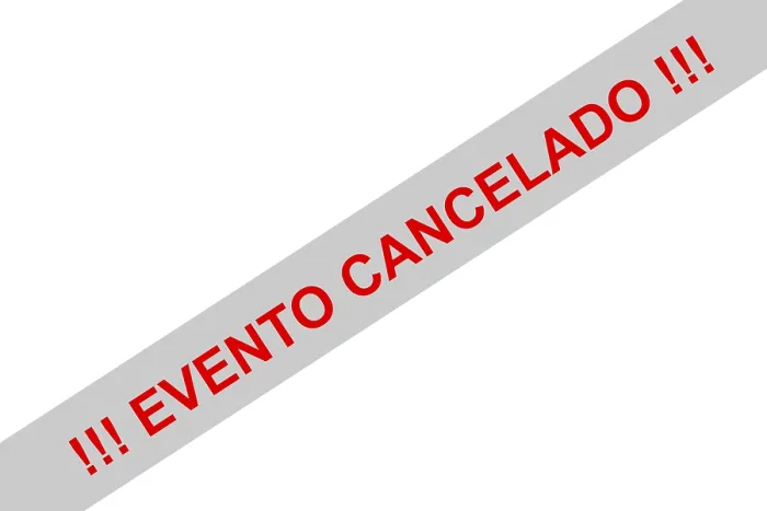 Gerahmter Druck : Rotes Schild mit der Notiz (Event) abgesagt. Gerahmter Druck : Rotes Schild mit der Notiz (Event) abgesagt.