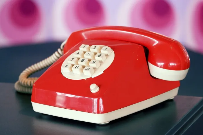 Gerahmter Druck : Rottelefon Gerahmter Druck : Rottelefon