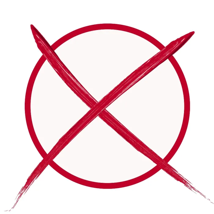 Gerahmter Druck : Wahlkreuz. Ein roter Stimmzettel, ein Symbol der Demokratie Gerahmter Druck : Wahlkreuz. Ein roter Stimmzettel, ein Symbol der Demokratie