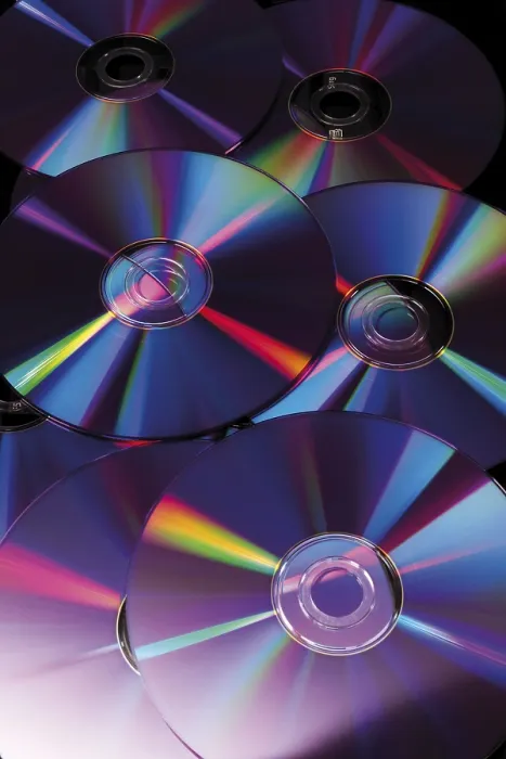 Gerahmter Druck : Reflexionen auf DVD-Scheiben Gerahmter Druck : Reflexionen auf DVD-Scheiben