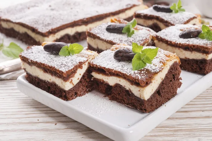 Gerahmter Druck : Rhabarberkuchen Gerahmter Druck : Rhabarberkuchen
