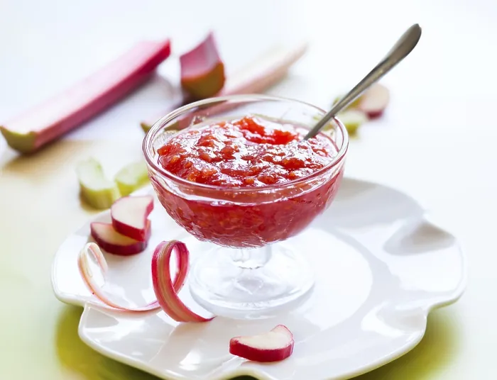 Gerahmter Druck : Rhabarbermarmelade Gerahmter Druck : Rhabarbermarmelade