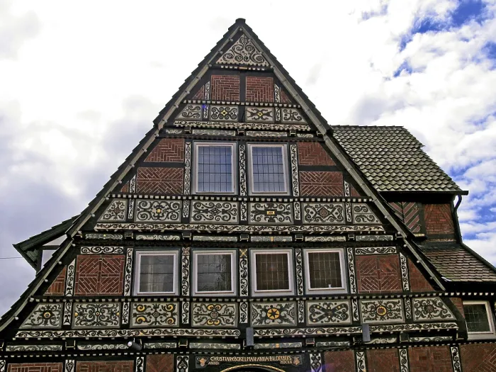 Gerahmter Druck : Rinteln, Fachwerkhäuser. Gerahmter Druck : Rinteln, Fachwerkhäuser.