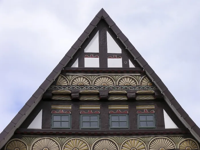 Gerahmter Druck : Rinteln, Fachwerkhäuser. Gerahmter Druck : Rinteln, Fachwerkhäuser.