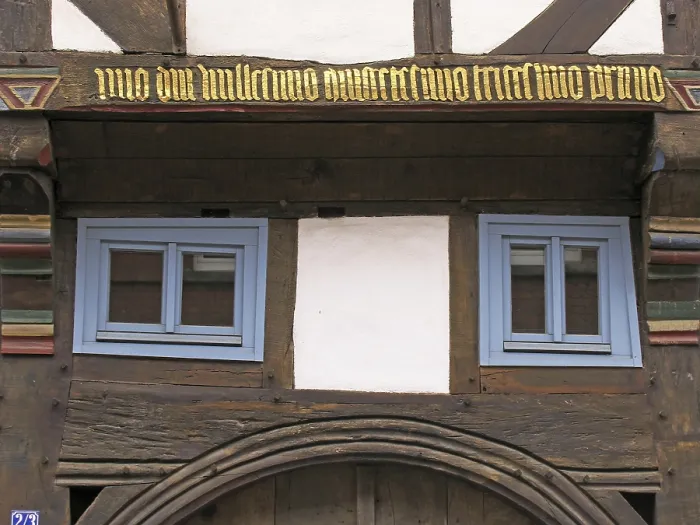 Gerahmter Druck : Rinteln, Fachwerkhaus. Gerahmter Druck : Rinteln, Fachwerkhaus.