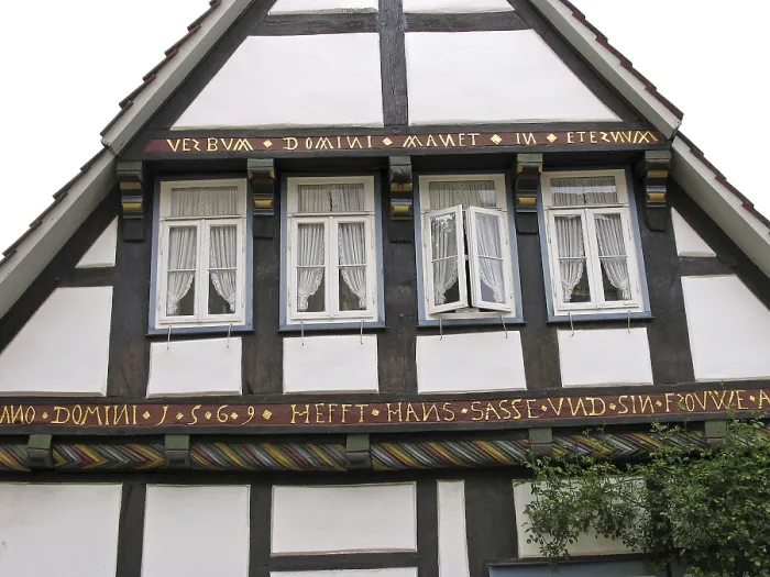 Gerahmter Druck : Rinteln, Fachwerkhäuser. Gerahmter Druck : Rinteln, Fachwerkhäuser.