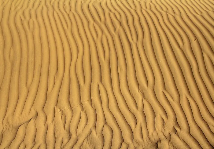 Gerahmter Druck : Rippelnder Sand in der Wüste, Hintergrund. Gerahmter Druck : Rippelnder Sand in der Wüste, Hintergrund.