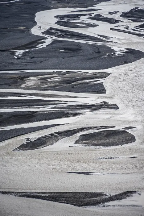 Gerahmter Druck : Der Fluss windet sich, Dimonarhellir. Gerahmter Druck : Der Fluss windet sich, Dimonarhellir.