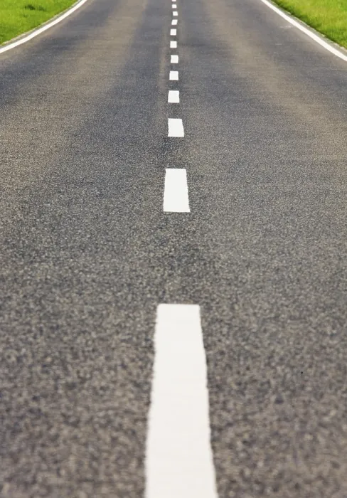 Gerahmter Druck : Straßenmarkierung Gerahmter Druck : Straßenmarkierung