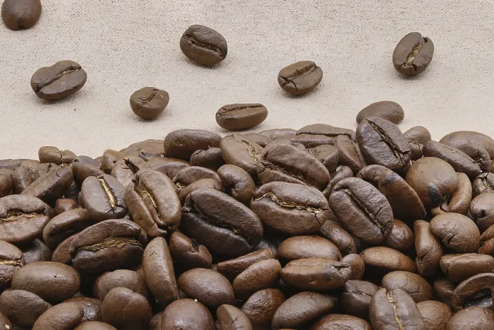 Gerahmter Druck : Geröstete Kaffeebohnen Gerahmter Druck : Geröstete Kaffeebohnen
