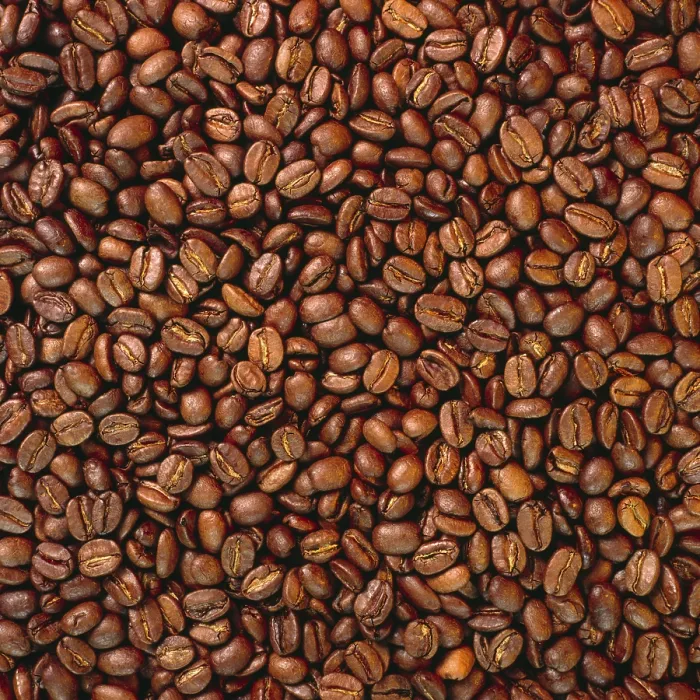 Gerahmter Druck : Geröstete Kaffeebohnen. Gerahmter Druck : Geröstete Kaffeebohnen.