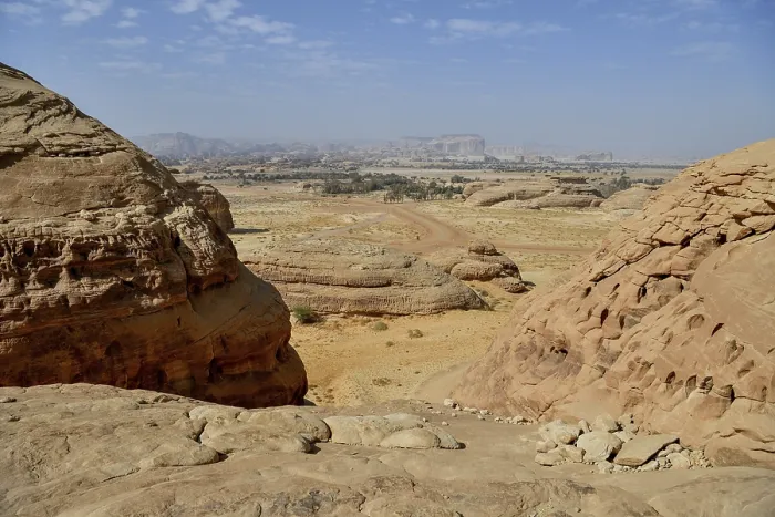 Gerahmter Druck : Felslandschaft bei Jabal Ithlib Gerahmter Druck : Felslandschaft bei Jabal Ithlib