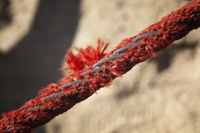 Gerahmter Druck : Seil unter Spannung. Gerahmter Druck : Seil unter Spannung.