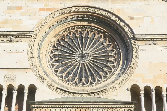 Gerahmter Druck : Rosennetz der Hauptfassade Gerahmter Druck : Rosennetz der Hauptfassade