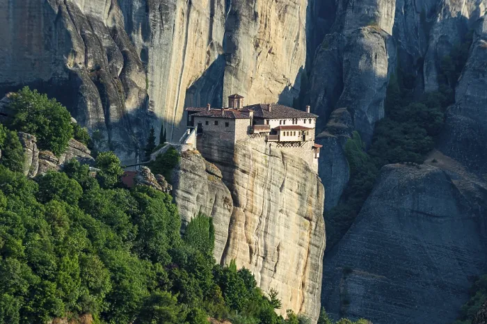 Gerahmter Druck : Rousanou-Kloster, Metéora-Kloster Gerahmter Druck : Rousanou-Kloster, Metéora-Kloster