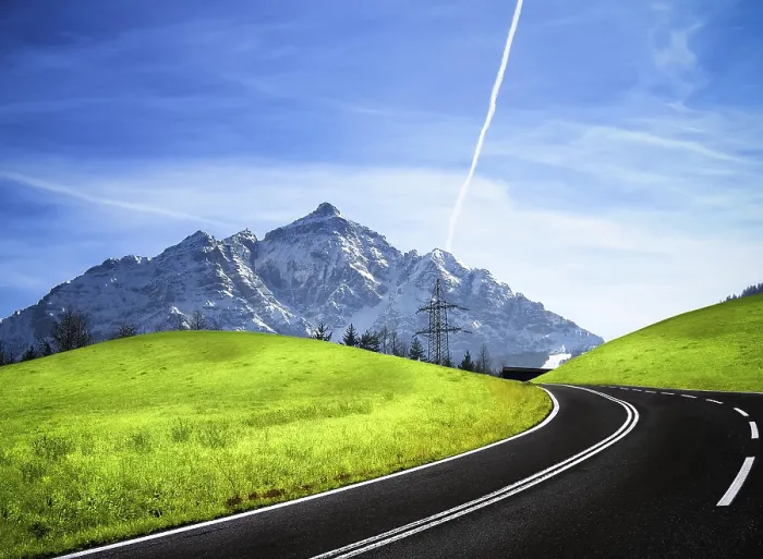 Gerahmter Druck : Route