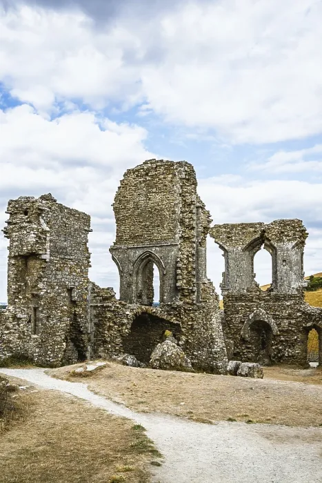 Gerahmter Druck : Ruinen von Corfe Castle, Wareham Gerahmter Druck : Ruinen von Corfe Castle, Wareham