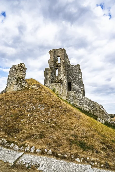 Gerahmter Druck : Ruinen von Corfe Castle, Wareham Gerahmter Druck : Ruinen von Corfe Castle, Wareham