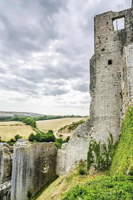 Gerahmter Druck : Ruinen von Corfe Castle, Wareham Gerahmter Druck : Ruinen von Corfe Castle, Wareham