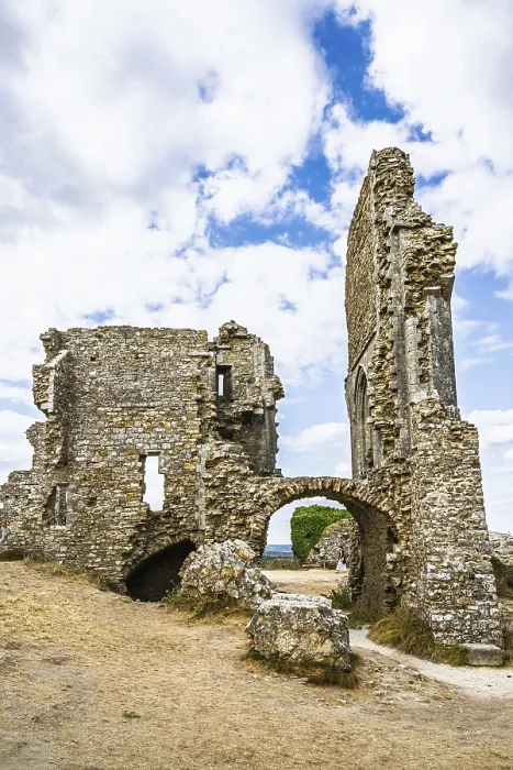 Gerahmter Druck : Ruinen von Corfe Castle, Wareham Gerahmter Druck : Ruinen von Corfe Castle, Wareham
