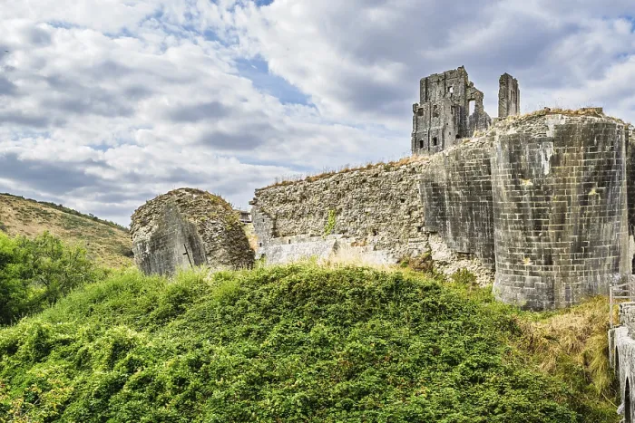 Gerahmter Druck : Ruinen von Corfe Castle, Wareham Gerahmter Druck : Ruinen von Corfe Castle, Wareham
