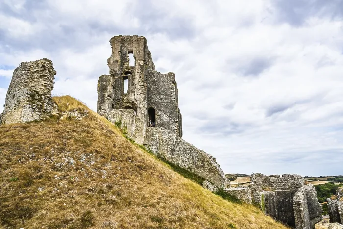 Gerahmter Druck : Ruinen von Corfe Castle, Wareham Gerahmter Druck : Ruinen von Corfe Castle, Wareham