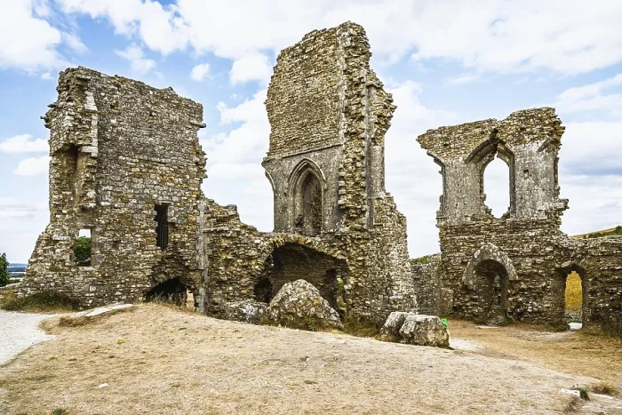 Gerahmter Druck : Ruinen von Corfe Castle, Wareham Gerahmter Druck : Ruinen von Corfe Castle, Wareham