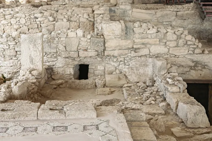 Gerahmter Druck : Ruinen des Hauses von Eustolios. Gerahmter Druck : Ruinen des Hauses von Eustolios.
