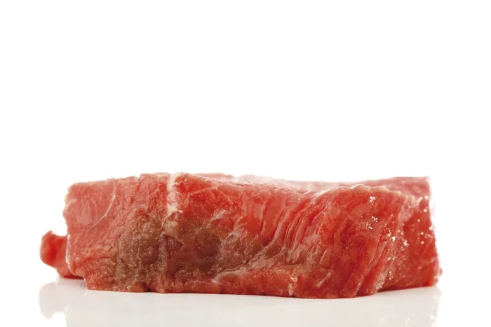 Gerahmter Druck : Rump-Steak, roh. Gerahmter Druck : Rump-Steak, roh.