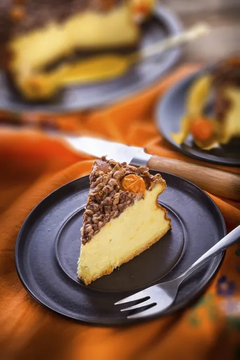 Gerahmter Druck : Ländliches Käsekuchen Gerahmter Druck : Ländliches Käsekuchen