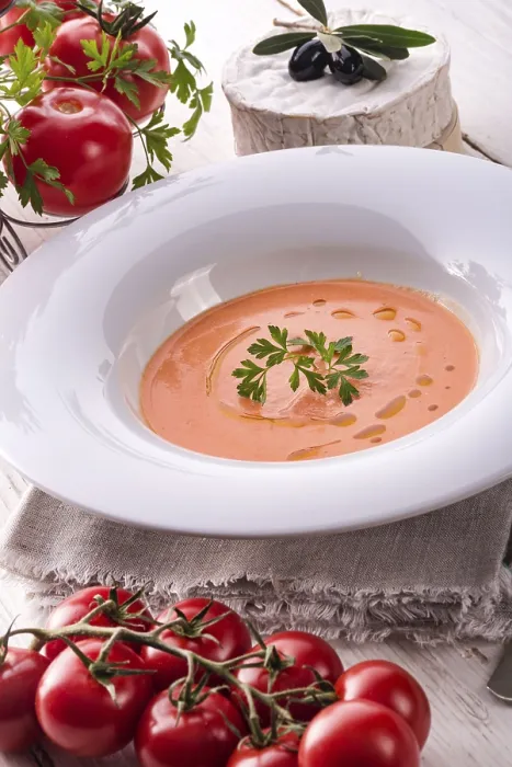 Gerahmter Druck : Ländlicher Tomatensuppe Gerahmter Druck : Ländlicher Tomatensuppe
