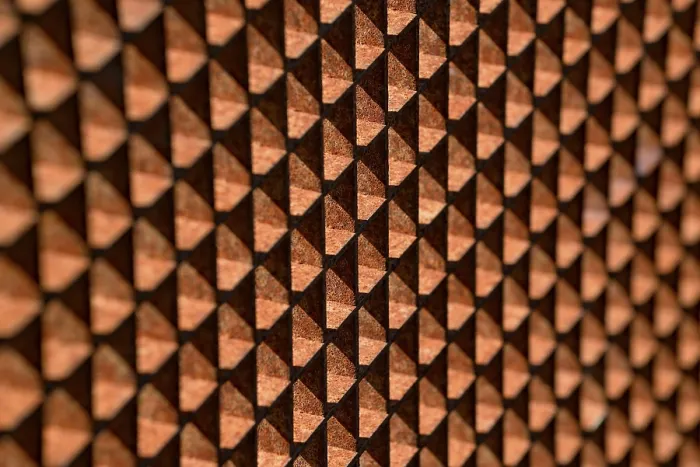 Gerahmter Druck : Rostiger Raster, Hintergrundbild. Gerahmter Druck : Rostiger Raster, Hintergrundbild.