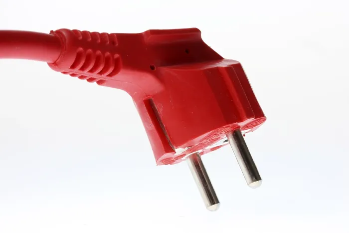 Gerahmter Druck : Sicherheitsstecker, zwei Polen. Gerahmter Druck : Sicherheitsstecker, zwei Polen.