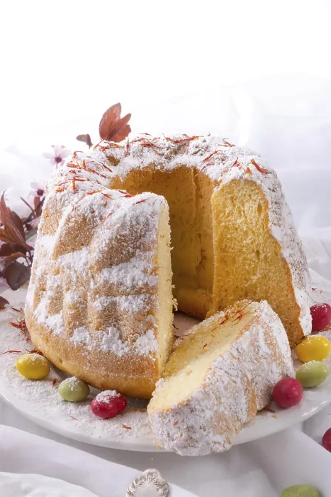 Gerahmter Druck : Saffranser-Eier-Babka Gerahmter Druck : Saffranser-Eier-Babka