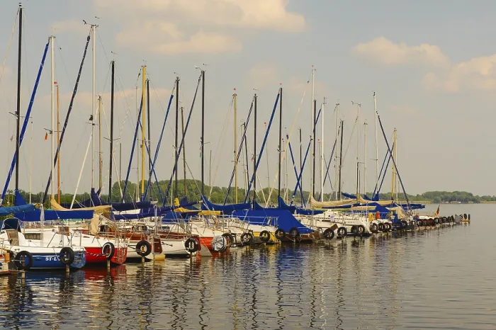 Gerahmter Druck : Segelschiffe auf dem Dummer. Gerahmter Druck : Segelschiffe auf dem Dummer.