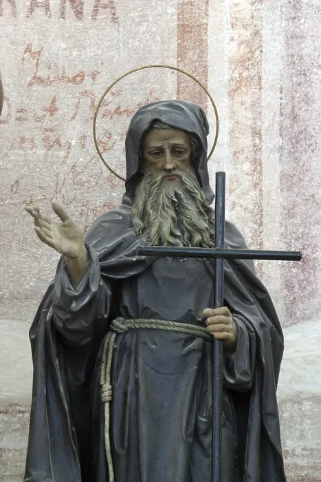 Gerahmter Druck : Heiliger Antonius der Große Gerahmter Druck : Heiliger Antonius der Große