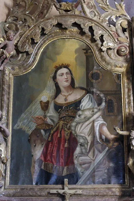 Gerahmter Druck : Heilige Barbara Gerahmter Druck : Heilige Barbara