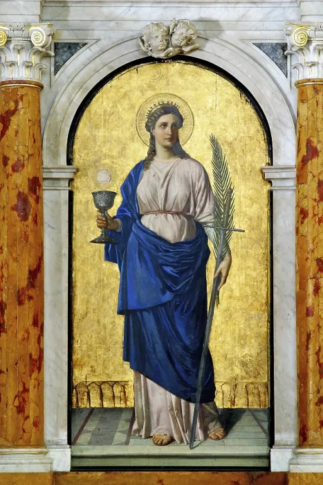 Gerahmter Druck : Heilige Barbara Gerahmter Druck : Heilige Barbara