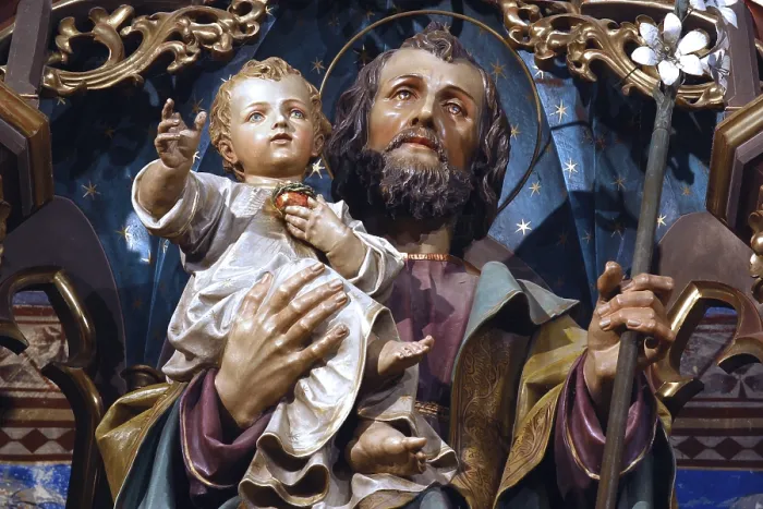 Gerahmter Druck : Heiliger Joseph