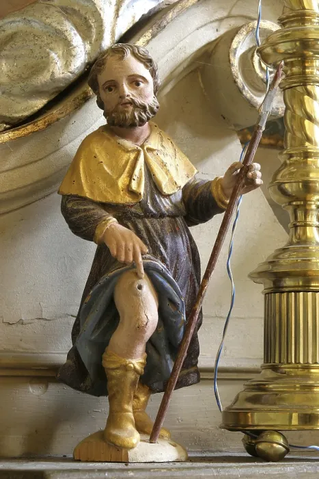 Gerahmter Druck : Heiliger Rochus