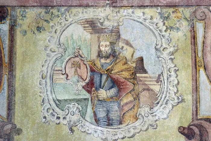 Gerahmter Druck : Heiliger Stephan von Ungarn Gerahmter Druck : Heiliger Stephan von Ungarn