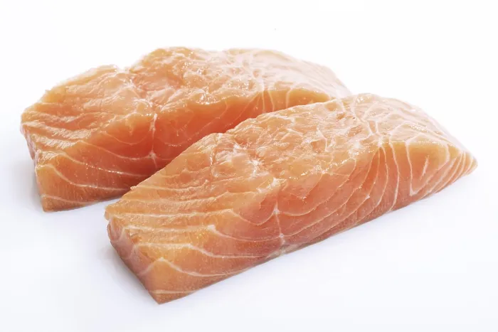 Gerahmter Druck : Zwei Lachsfilets Gerahmter Druck : Zwei Lachsfilets