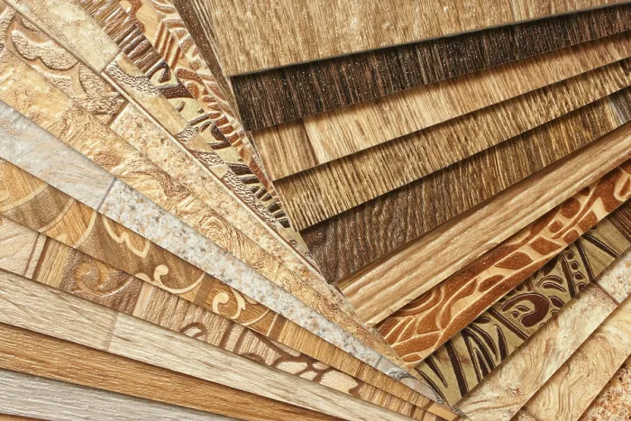 Gerahmter Druck : Die Proben der naturlichen Sammlung Linoleum.