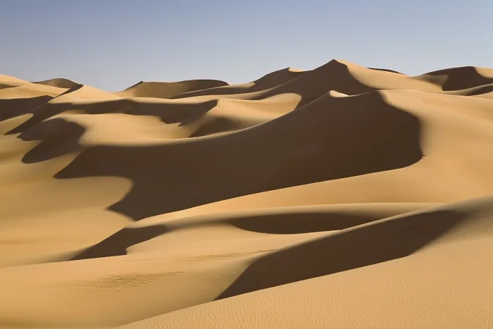 Gerahmter Druck : Sanddünen in der Libyschen Wüste. Gerahmter Druck : Sanddünen in der Libyschen Wüste.